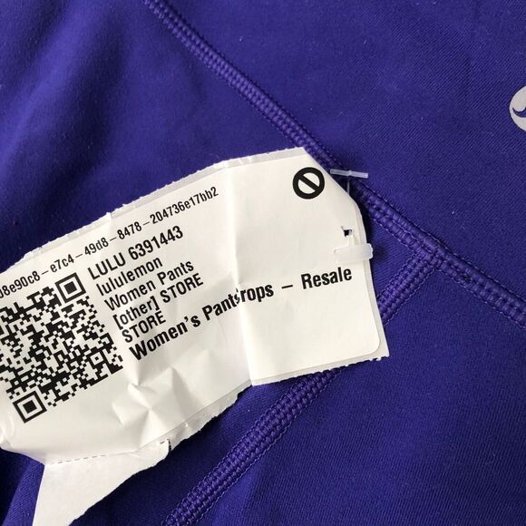 Lululemon Womens Purple‎ Yoga Pants Size Small Stretch Athletic High Rise - Picture 4 of 6